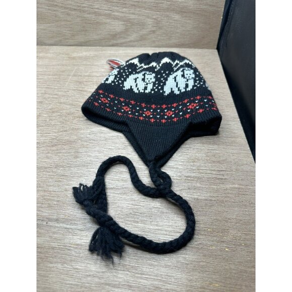 VTG Marceau Sports 100 Percent Wool Multicolor Lined Beanie Hat Cap Made in USA - Picture 2 of 3